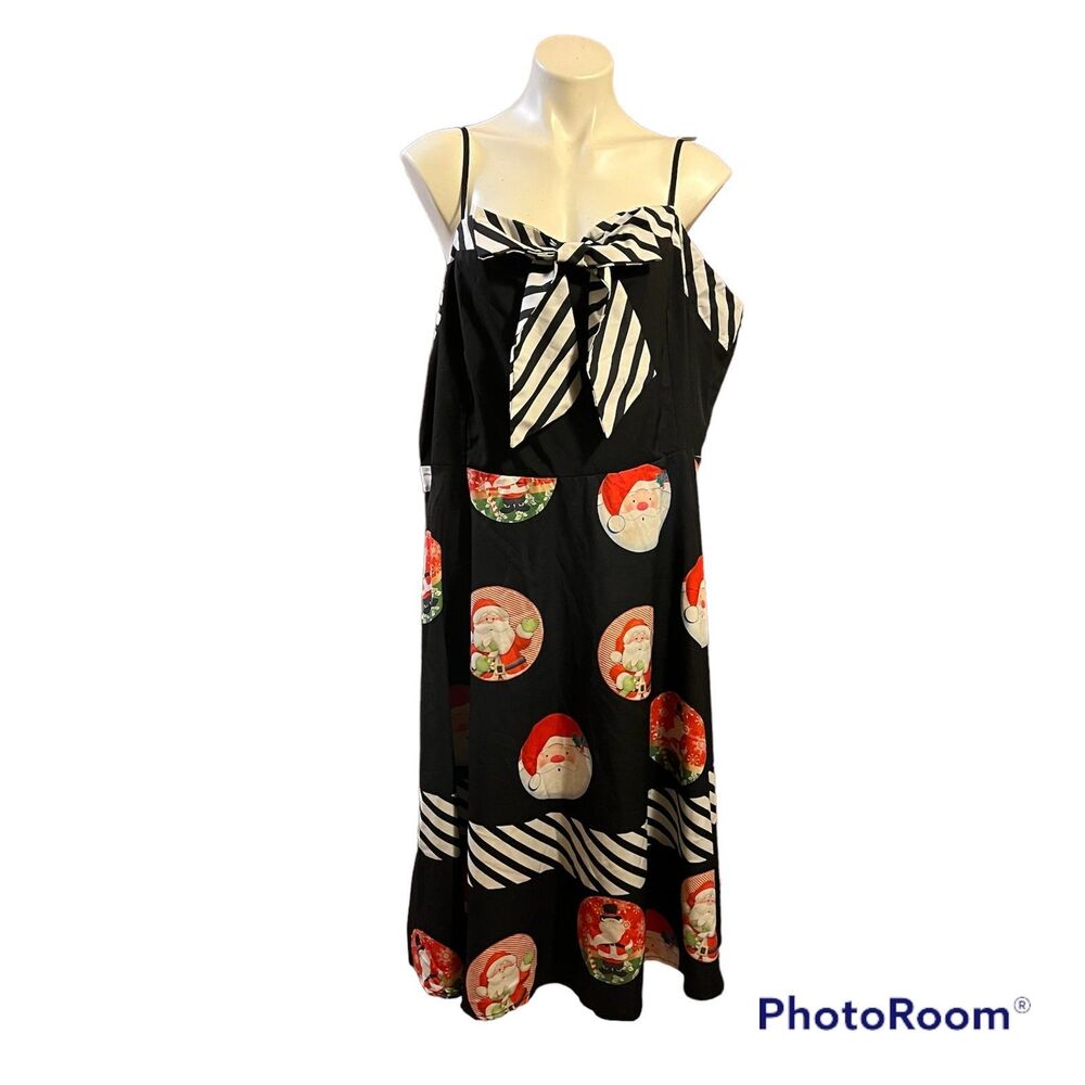 ROSEGAL Santa printed dress 5X